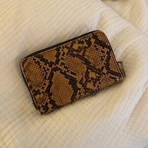 Target Snake Print Wallet - Brown
